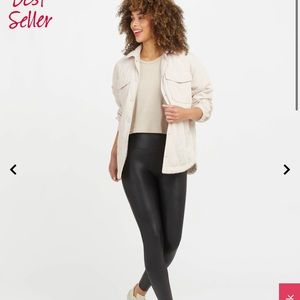 Never worn Spank faux leather leggings NWOT size Small